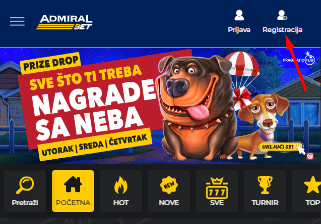 Admiral bet registracija