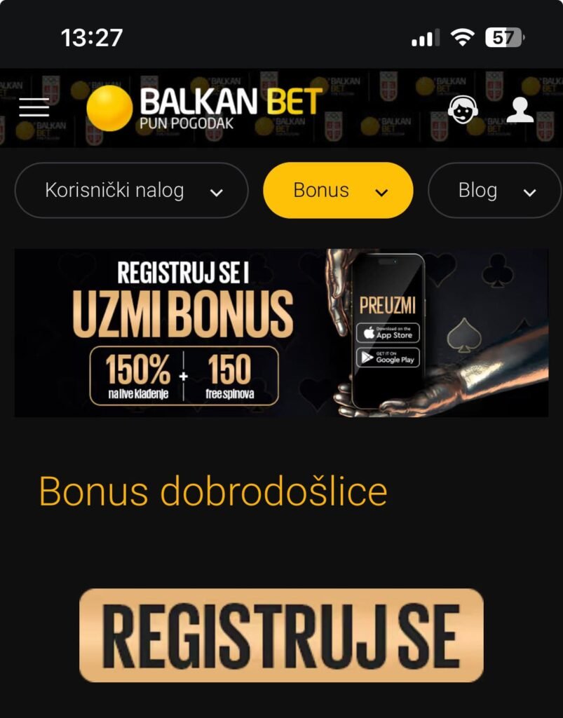 Balkan Bet bonus dobrodoslice