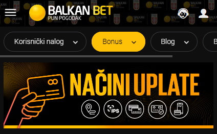 BalkanBet nacini placanja