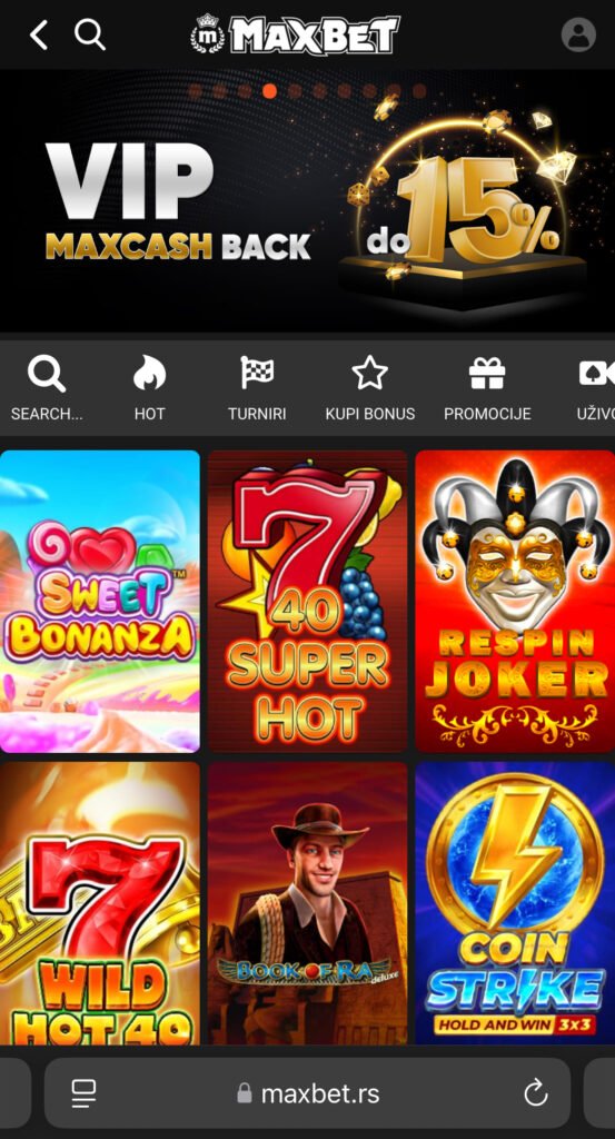 MaxBet aplikacija za Android