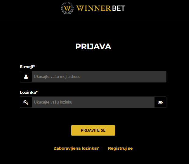 WinnerBet prijava